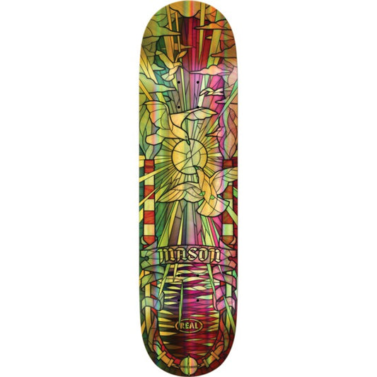 REAL MASON SILVA GOLD FOIL HOLOGRAPHIC CATHEDRAL TRUE FIT DECK 8.25