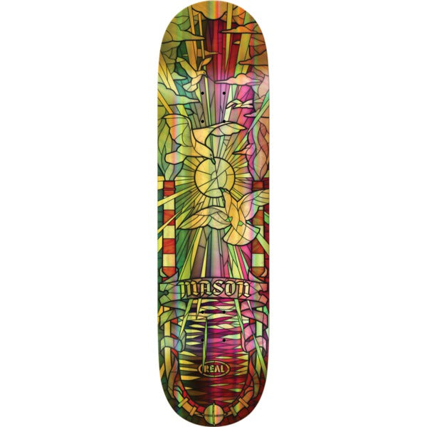 REAL MASON SILVA FEUILLE D'OR HOLOGRAPHIQUE CATHÉDRALE TRUE FIT DECK 8.25