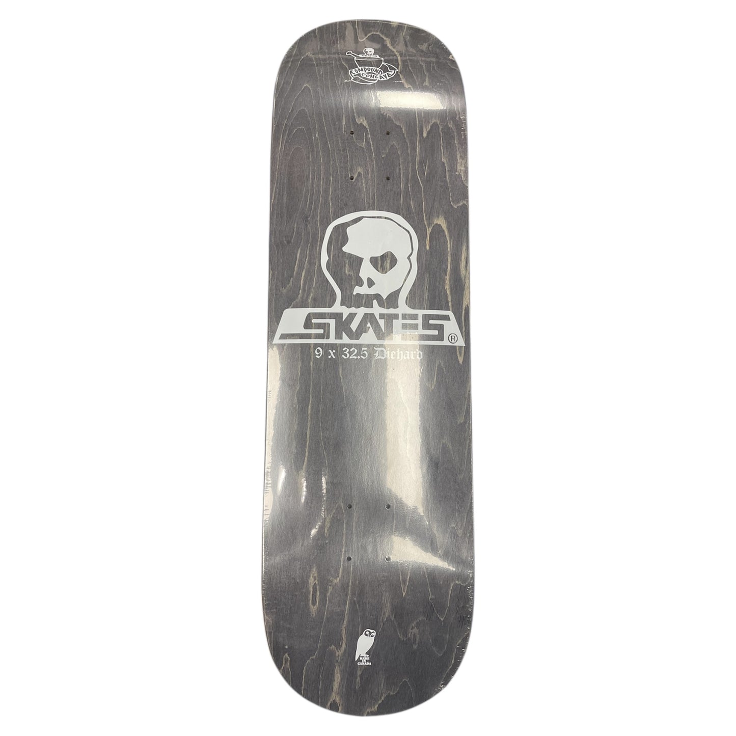 SKULL SKATES DIEHARD TWIN TECH DECK 9.0