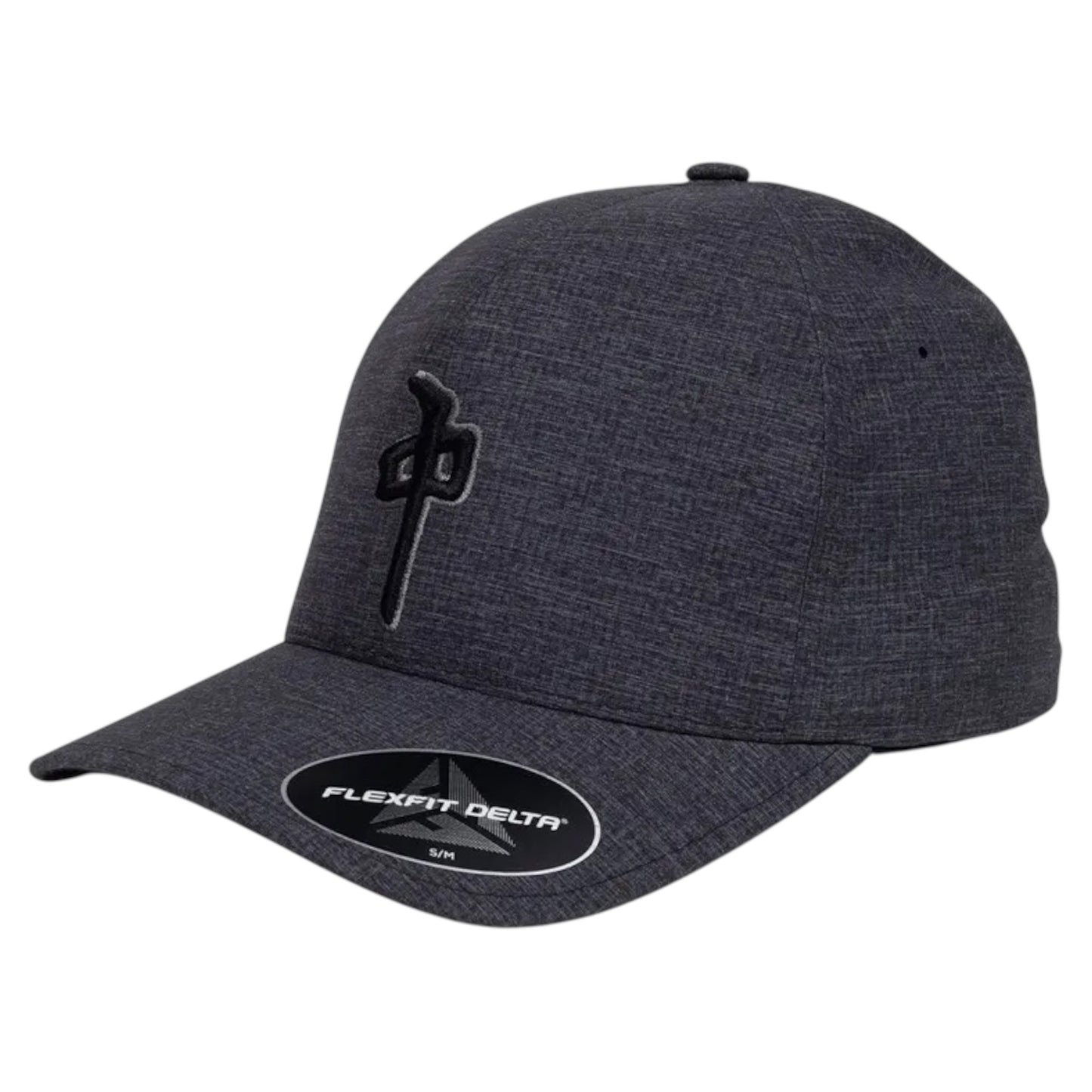 RDS FLEXFIT DELTA HEATHER BLACK GREY HAT