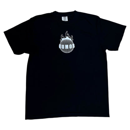 RUMOR BURNING WORLD TEE BLACK