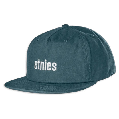 ETNIES WORDMARK EMBROIDERY SNAPBACK INDIGO