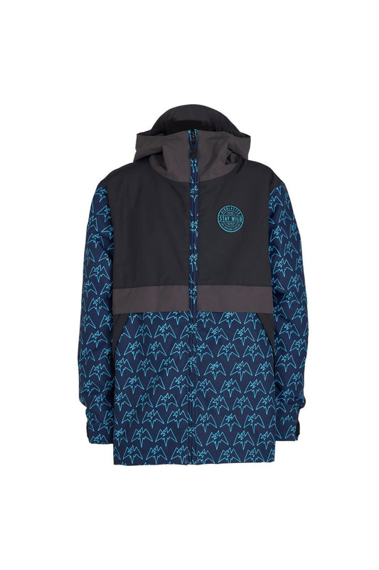 AIRBLASTER YOUTH TRENCHOVER FULL ZIP BLUEBIRD TERRY