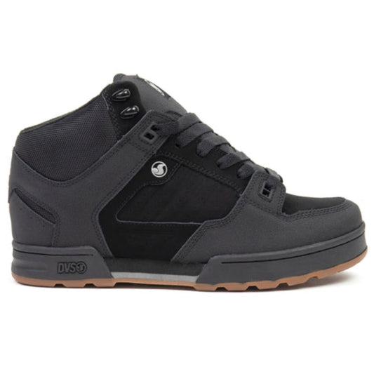 DVS SHOES MILITIA BOOT BLACK BLACK GUM NUBUCK