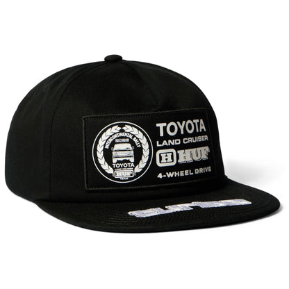 HUF X LAND CRUISER RALLY SNAPBACK BLACK