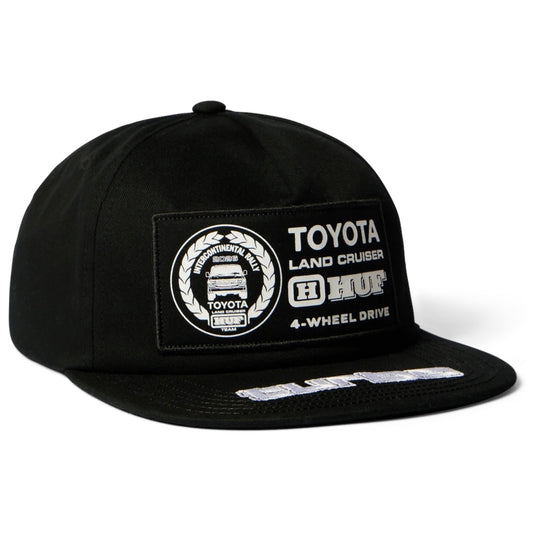 HUF X LAND CRUISER RALLY SNAPBACK BLACK
