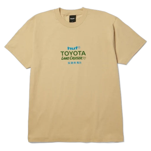 HUF X LAND CRUISER 70 TEE SAND