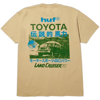 HUF X LAND CRUISER 70 TEE SAND
