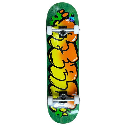 REAL BUBBLE LETTER GREEN COMPLETE 8.5
