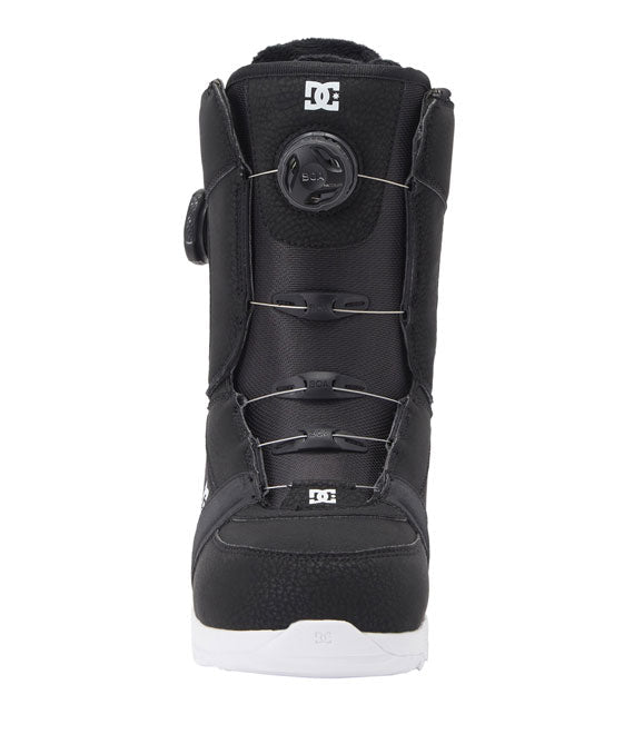 DC WOMENS SNOWBOARD BOOTS LOTUS BLACK WHITE BLACK 2025