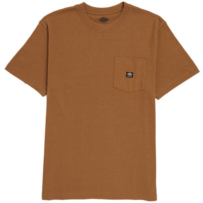 DICKIES SKATEBOARDING HEAVYWEIGHT SS POCKET TEE BROWN DUCK