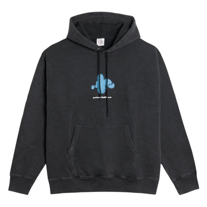 POLAR DAVE HOODIE FIGHTING MYSELF SILVER BLACK