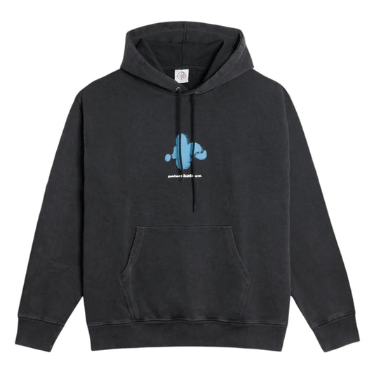 POLAR DAVE HOODIE FIGHTING MYSELF SILVER BLACK