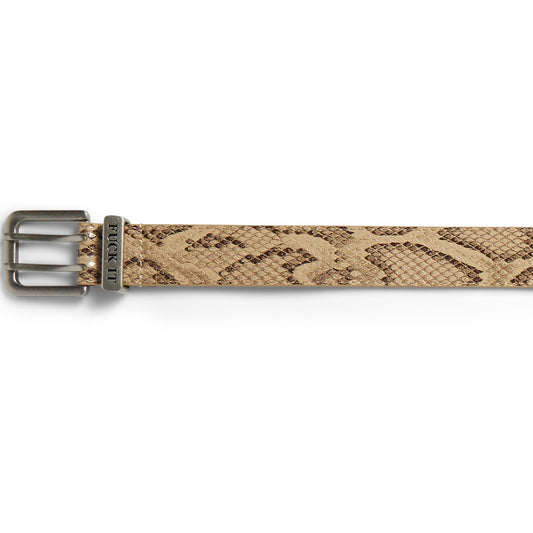 HUF FUCK IT SNAKESKIN BELT BROWN