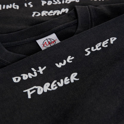POLAR ON REPEAT SILVER BLACK LONG SLEEVE TEE
