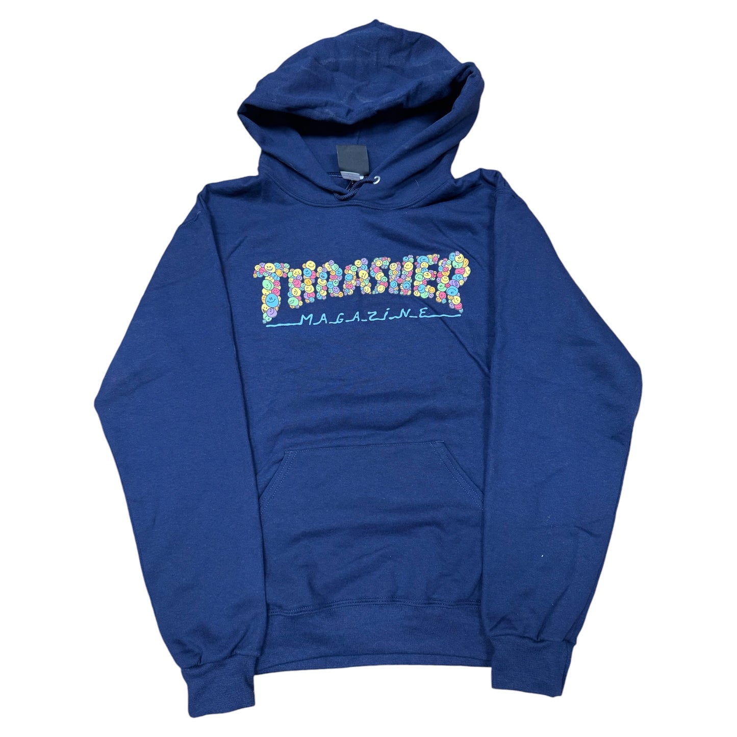 THRASHER SMILE BY SPANKY HOODIE NAVY