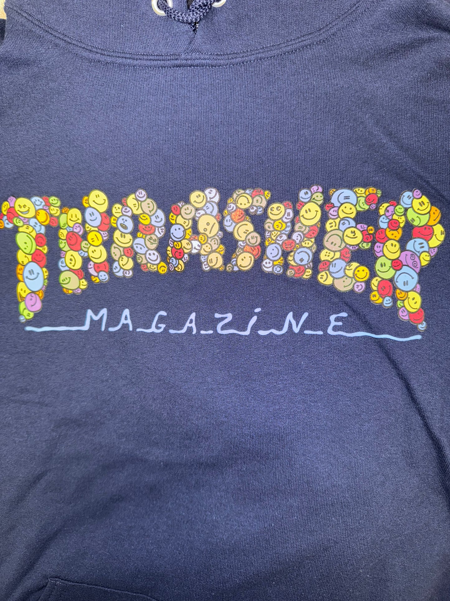 THRASHER SMILE BY SPANKY HOODIE NAVY