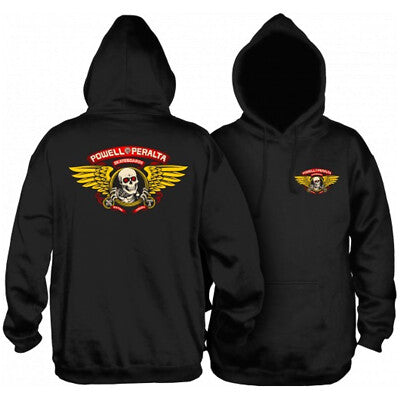 POWELL PERALTA WINGED RIPPER SWEAT À CAPUCHE NOIR