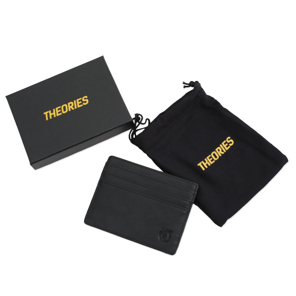 THEORIES LANTERN WALLET GENUINE LEATHER  BLACK