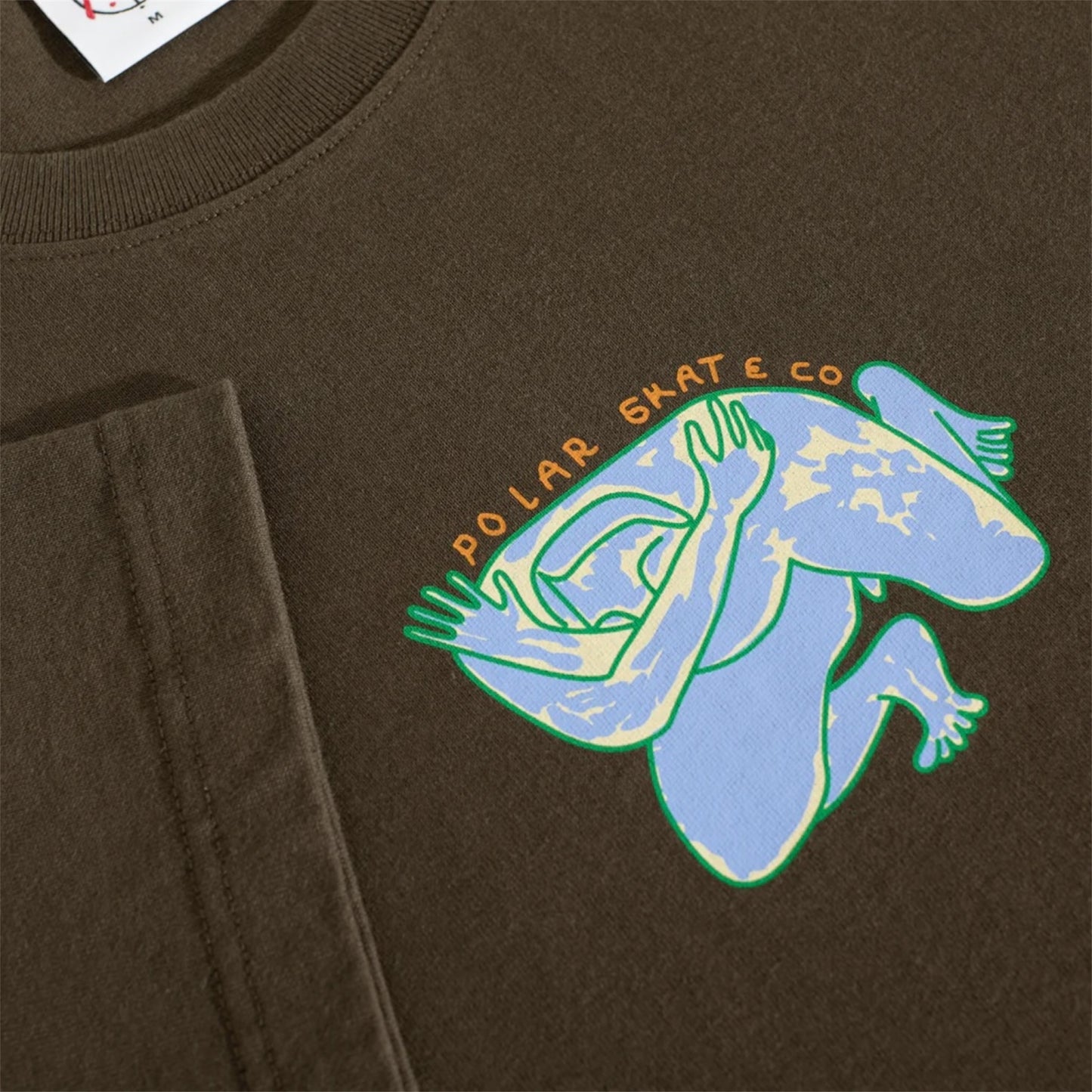 POLAR DAVE SHY BOW TEE BROWN