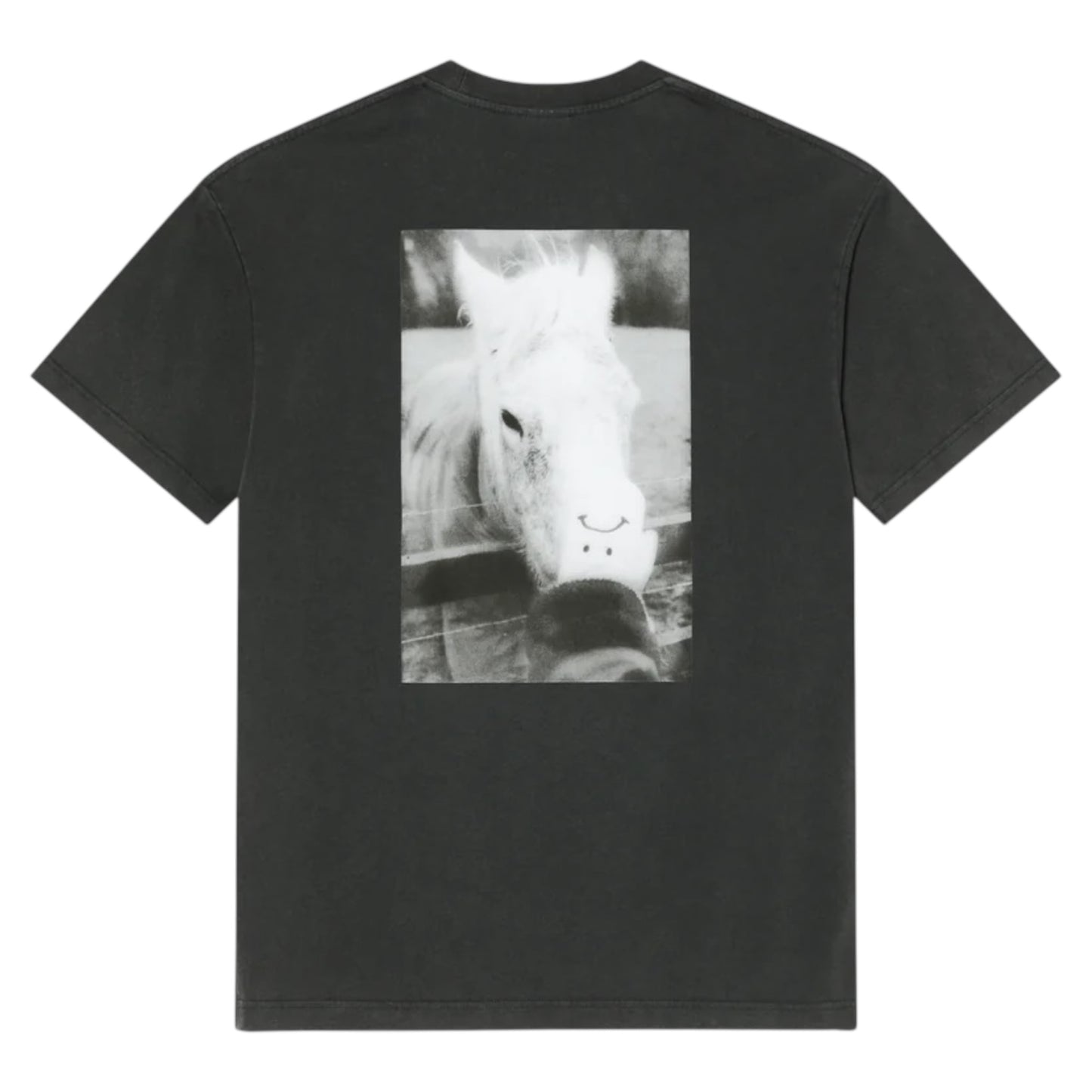 POLAR HORSE HAND TEE SILVER BLACK