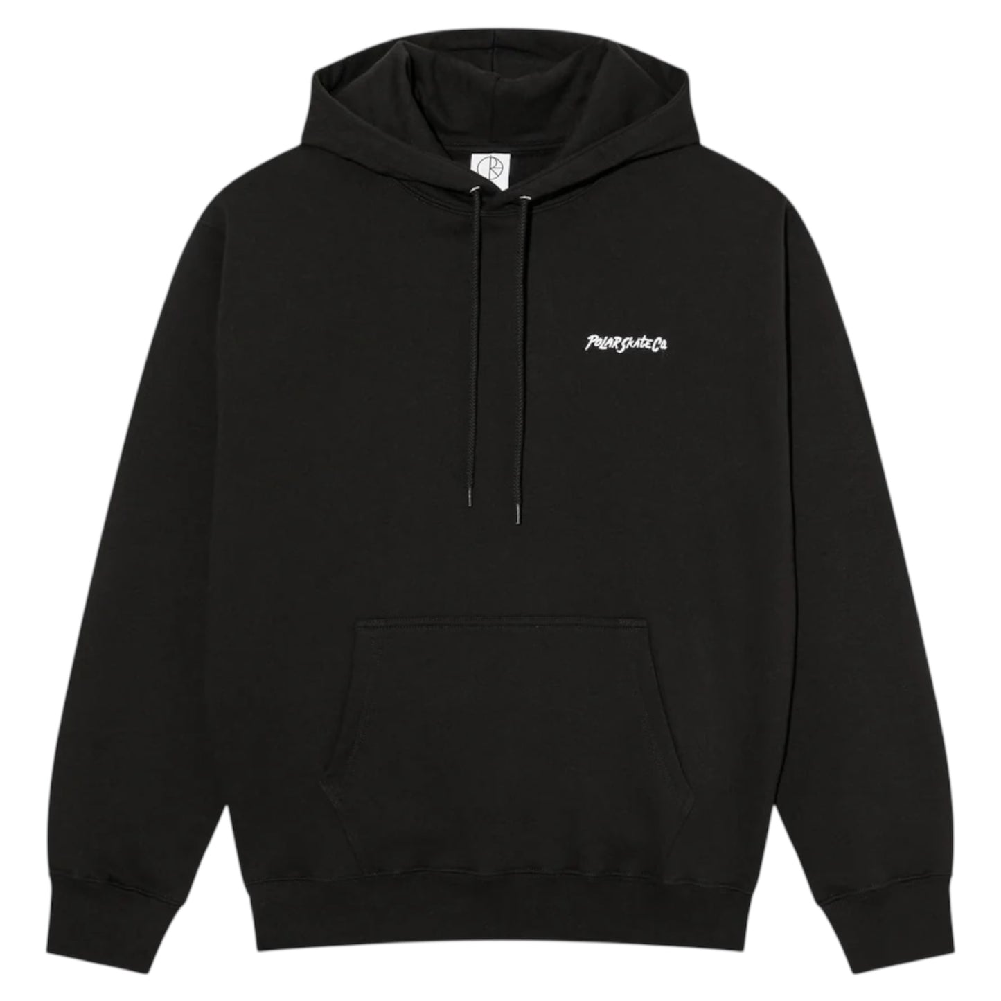 POLAR DAVE SURF LOGO HOODIE BLACK