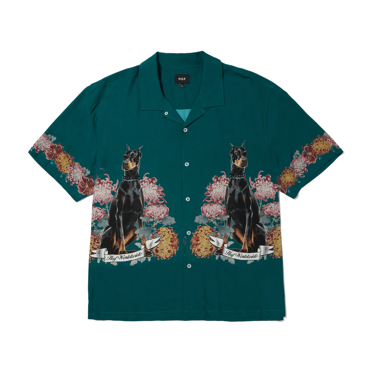 HUF BEST BOYS SS RESORT SHIRT PINE