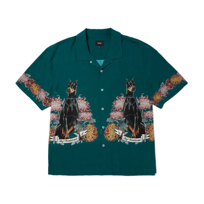 HUF BEST BOYS SS RESORT SHIRT PINE