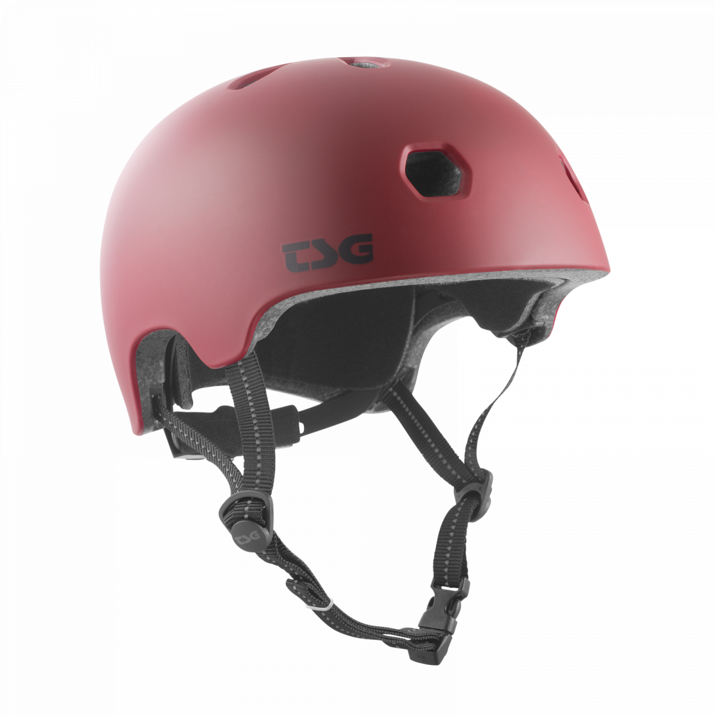 TSG META SOLID COLOR HELMET SATIN OXBLOOD