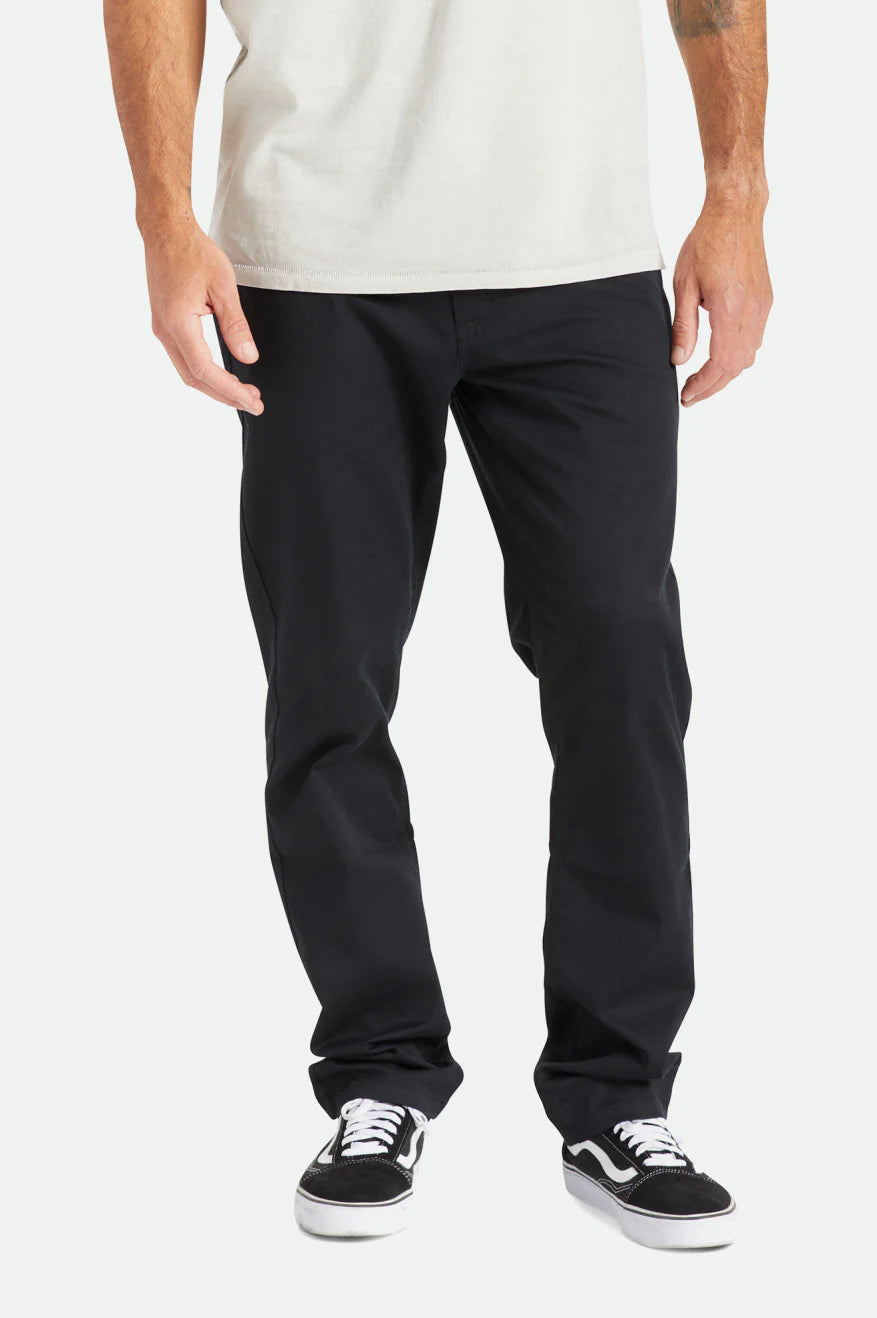 BRIXTON CHOICE CHINO STANDARD FIT PANTS BLACK