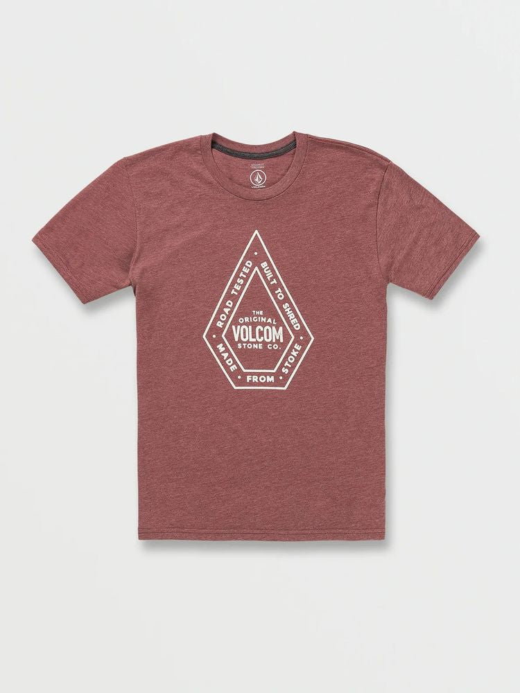 VOLCOM STONE UNION TEE PORT HEATHER