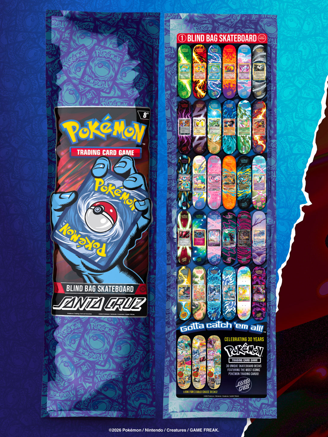 SANTA CRUZ X POKÉMON TCG BLIND BAG DECK