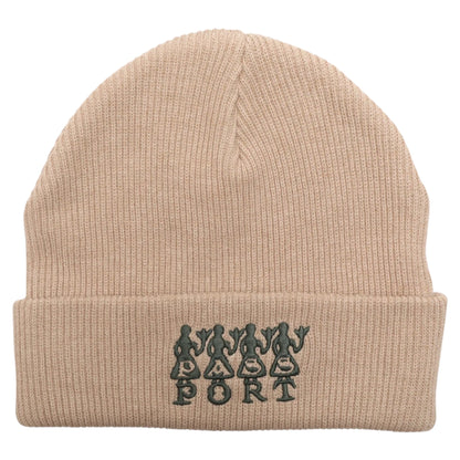 PASSPORT 4 FLOWERS ORGANIC COTTON BEANIE SAND