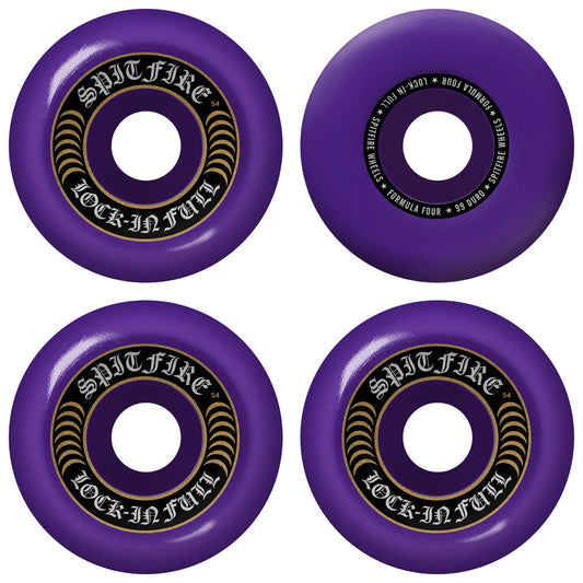 SPITFIRE F4 LOCK IN FULL PURPLE WHEELS 54MM