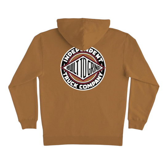 INDEPENDENT BTG SUMMIT HOODED HEAVYWEIGHT SWEATSHIRT SADDLE
