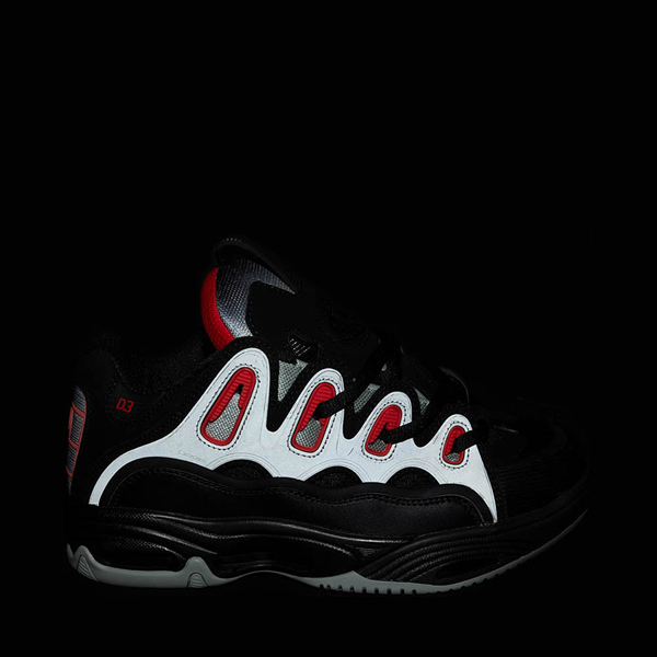 OSIRIS D3 2001 BLACK LT. GREY RED