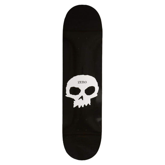 ZERO SINGLE SKULL DECK BLACK DIPPED 8.25