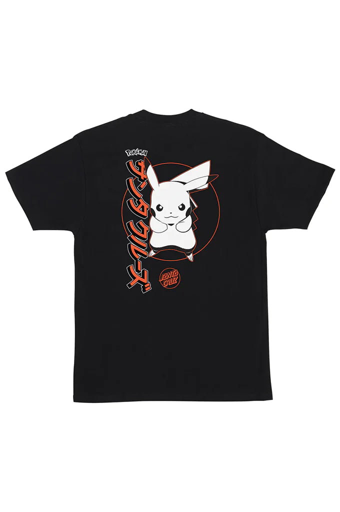 SANTA CRUZ POKÉMON PIKACHU HEAVYWEIGHT TEE BLACK