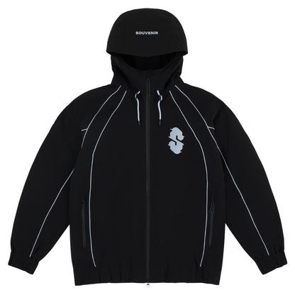 SOUVENIR INSULATED TRACK JACKET BLACK