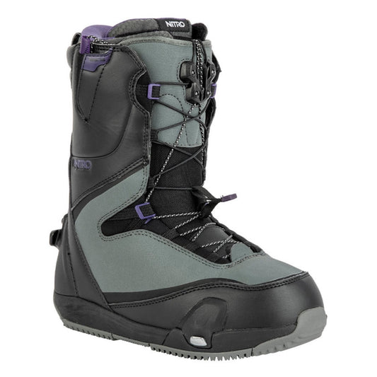 NITRO WOMENS CAVE TLS STEP ON BOOT BLACK / CHARCOAL