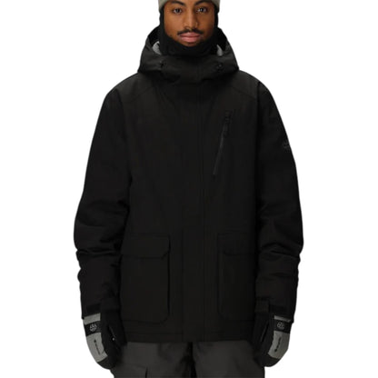 686 MENS NIGHTLINE INSULATED JACKET BLACK HERRINGBONE 2026