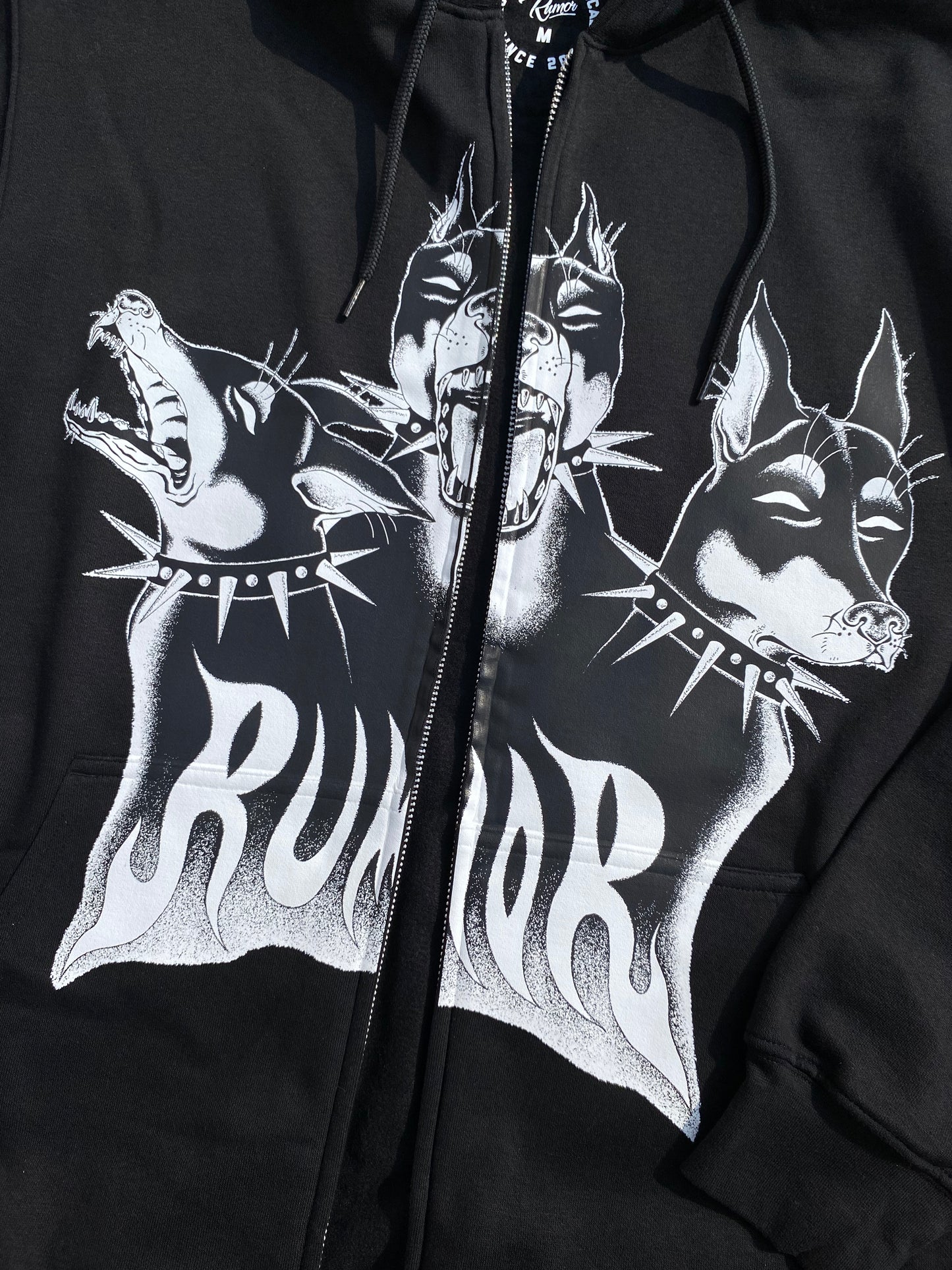 RUMOR HELL HOUNDZ ZIP HOODIE