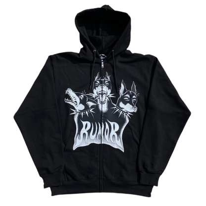 RUMOR HELL HOUNDZ ZIP HOODIE