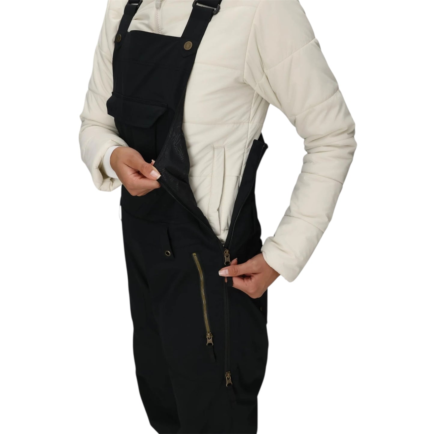 686 WOMENS BLACK MAGIC INSULATED BIB BLACK 2026