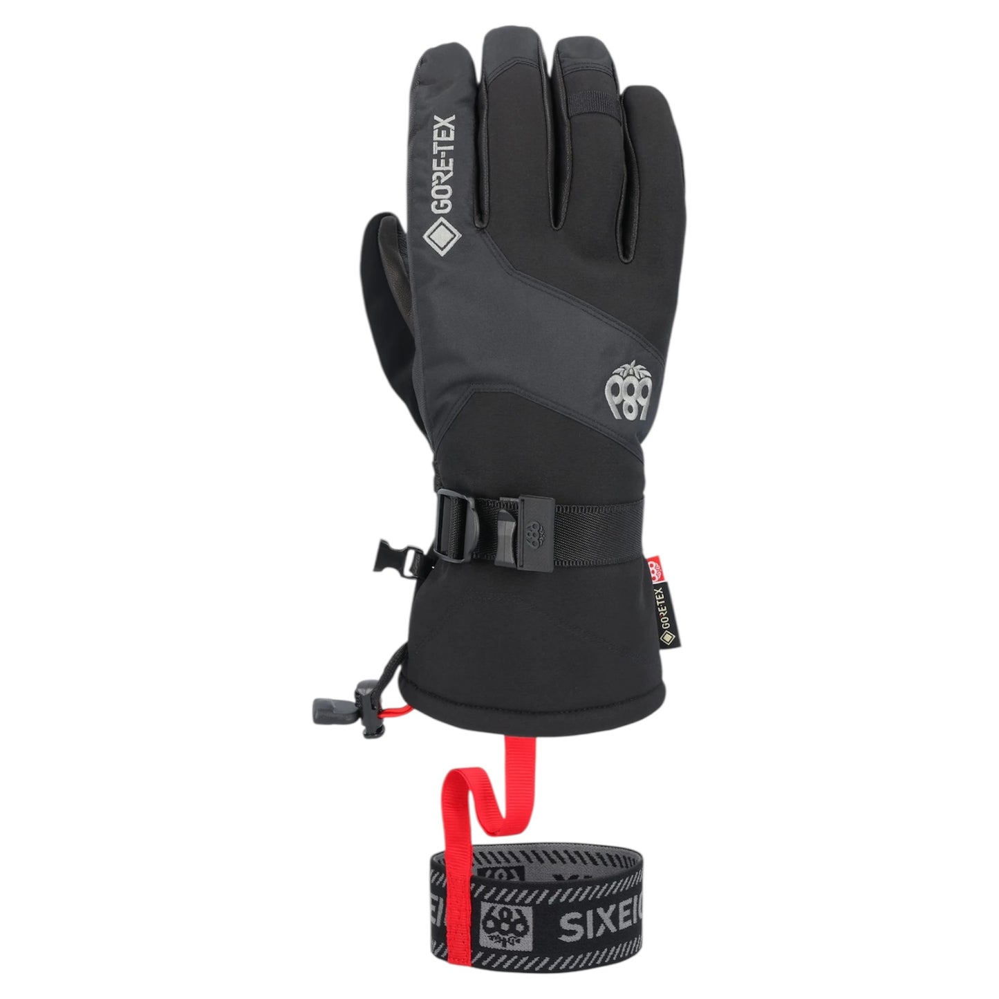 686 MENS GORE-TEX LEATHER LINEAR GLOVE BLACK 2026