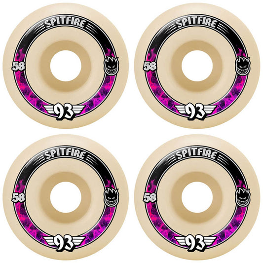 SPITFIRE F4 SOFT SLIDERS 93A RADIAL WHEELS 58MM