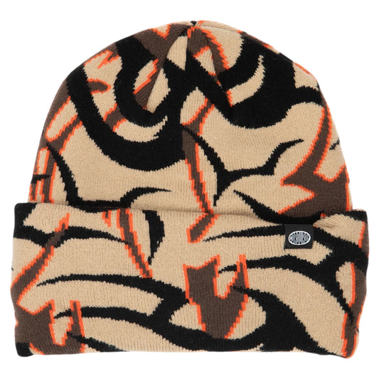 CORDUROY TRIBAL CAMO BEANIE KHAKI 2026