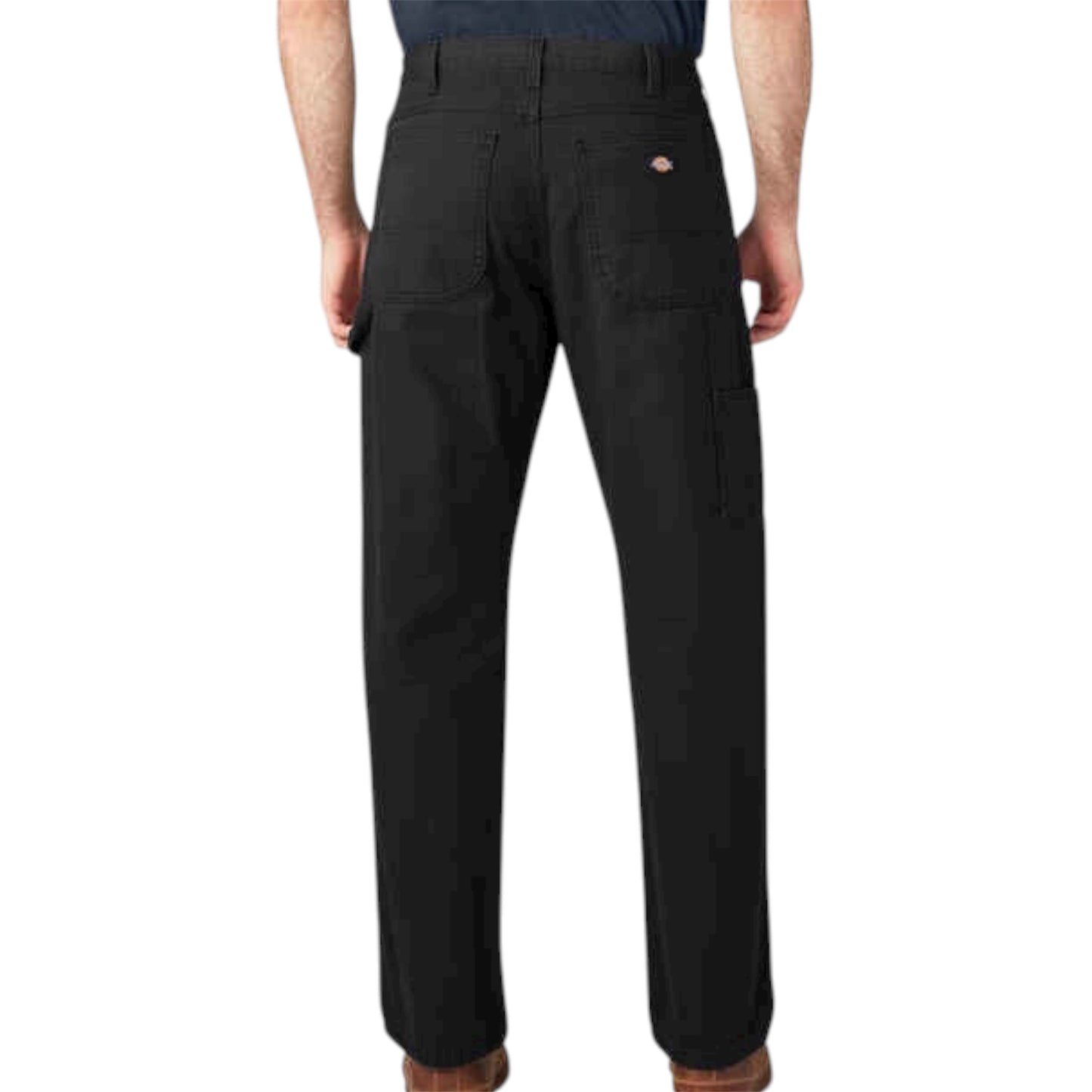 DICKIES MENS DUCK CARPENTER JEAN RINSED BLACK