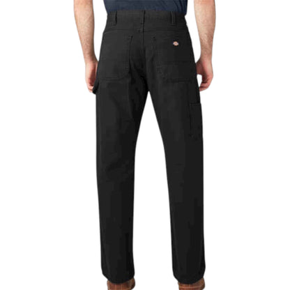 DICKIES MENS DUCK CARPENTER JEAN RINSED BLACK