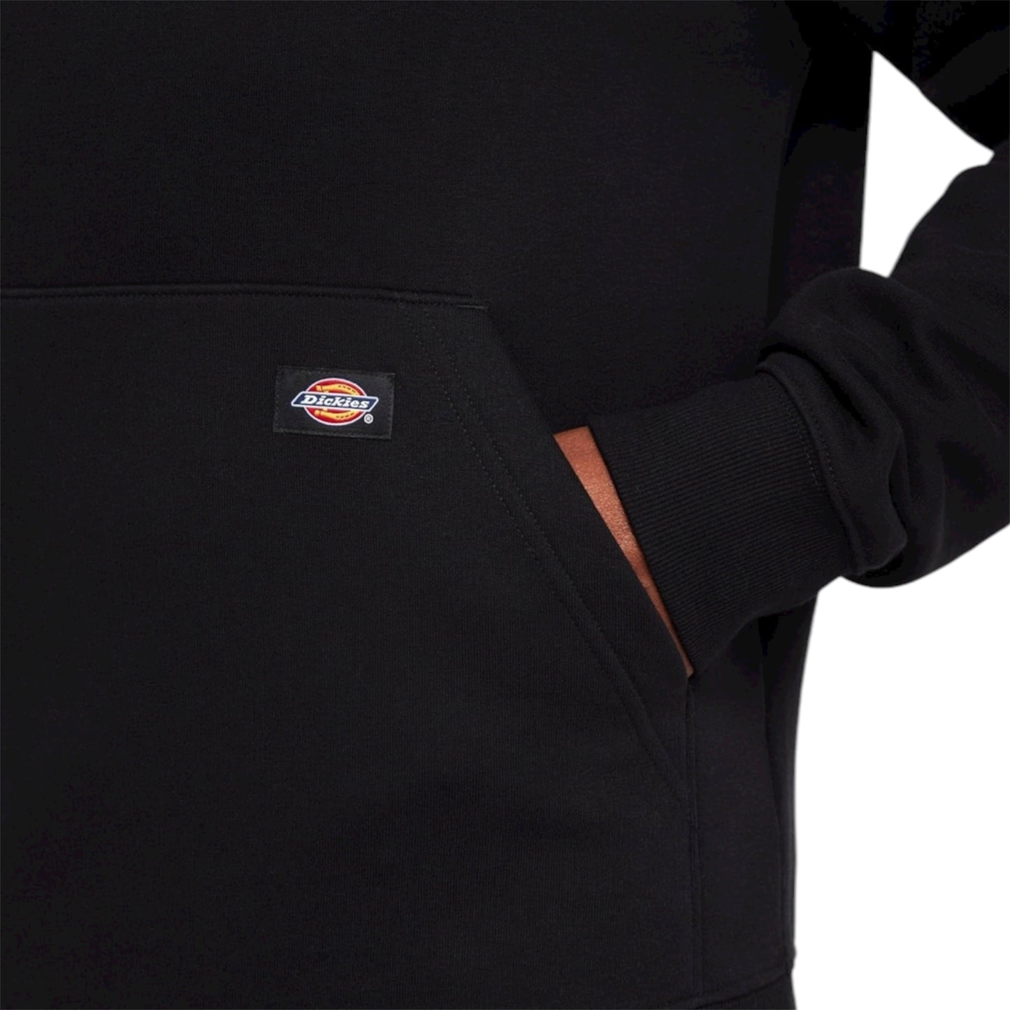 DICKIES MENS KNIT PULLOVER HOODIE BLACK